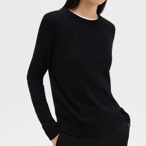 Theory Black Cashmere Crewneck